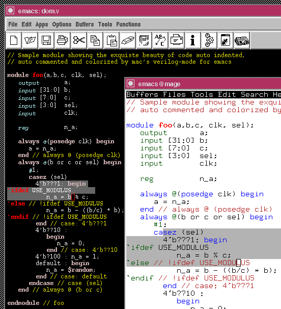 emacs for mac quick